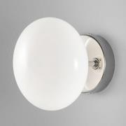 Wandlamp Dolce, chroom/witte kap