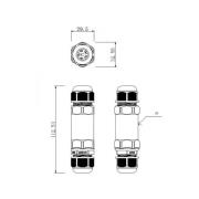 Outdoor-Multi-kabelverbinder voor 2 kabel 4-14mm