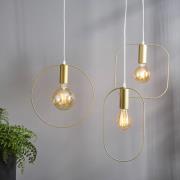 Decoratie-hanglamp Shape met vierkant, goud