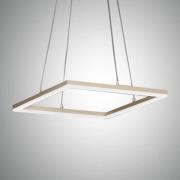 LED hanglamp Bard, 42x42cm in matgoud finish