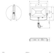 EVN LFA buitenspot zilver plug 5.700K 30W