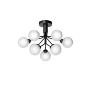 Nuura Apiales 9 Ceiling plafondlamp, zwart/opaal