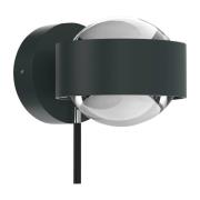 Puk Mini Wall+ LED, heldere lenzen, antraciet/chroom