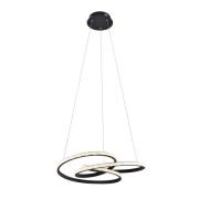 Berlin LED hanglamp, zwart, rond