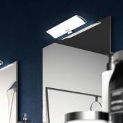 LED spiegellamp Miracle in chroom, breedte 30 cm