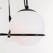 Kare Globes hanglamp in wit en zwart