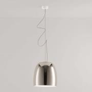 Prandina Notte S3 hanglamp, chroom glanzend/wit