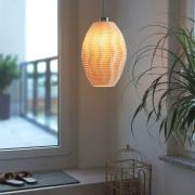 Hanglamp Koral Olive van biomateriaal, linnen