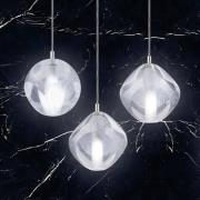 Glace hanglamp van glas, 3-lamps