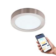 EGLO connect Fueva-Z plafondlamp, Ø 21cm nikkel