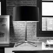 LEDS-C4 Hall tafellamp met stoffen kap, zwart