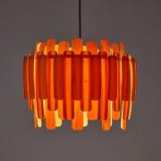 LZF Maruja houten hanglamp, oranje