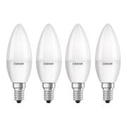 OSRAM LED kaars E14 Base Retro 4,9W per 4 2.700K