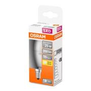 OSRAM Classic B LED lamp E14 3,3W 2.700K mat