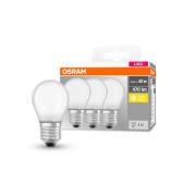 OSRAM LED druppel E27 P40 4W 2.700K 470lm mat per3