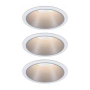 Paulmann Cole LED Spotlight zilver-wit 3per set