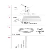 Paulmann Wire Sheela kabelsysteem, 5 m, chroom