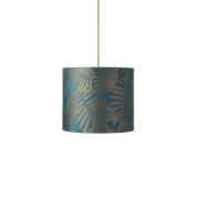 EBB & FLOW Fern Leaves teal 30cm, kabel rond/goud