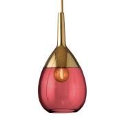 EBB & FLOW Lute S hanglamp goud robijnrood