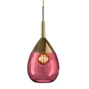 EBB & FLOW Lute M hanglamp goud robijnrood
