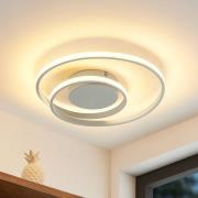 Lindby LED plafondlamp Emisua, wit, CCT, dimbaar