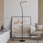 Lucande Angelina vloerlamp, messing-goud