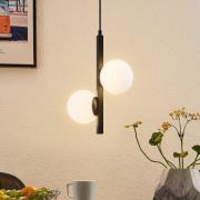 Lucande Emarin hanglamp glasbollen 2-lamps