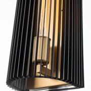 Wandlamp Linara, zwart/messing, 1-lamp