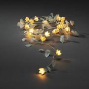 LED lichtketting Blad en bloem helder/wit