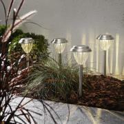 LED sokkellamp op zonne-energie Palma in set van 4