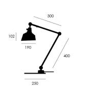 midgard modular TYP 551 tafellamp zwart 60 cm