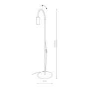 Eye Flex vloerlamp met flexibele arm, wit