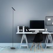 Pure Tutua LED vloerlamp, sensordimmer, zwart