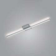 LED plafondlamp Nuri up/down 1-lamp nikkel