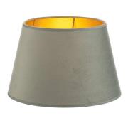 Lampenkap Cone hoogte 18 cm, mintgroen/goud