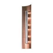 Wandlamp Aura Kupfer kap zilver, hoogte 100 cm