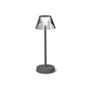 Ideal Lux Lolita LED terraslamp, accu, grijs