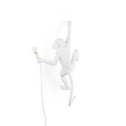 LED decoratie-wandlamp Monkey Lamp, wit, rechts