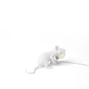 LED decoratie-tafellamp Mouse Lamp USB liggend wit