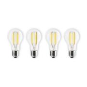 Prios Smart LED Filament E27 7W dimbaar CCT Tuya set van 4