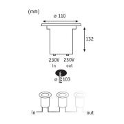 Paulmann speciaal Line LED inbouwlamp Ø11cm