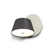 MARSET Tam Tam wandlamp 1-lamp mat wit/zwart