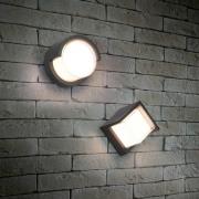 LED buitenwandlamp Puno, IP54, hoekig