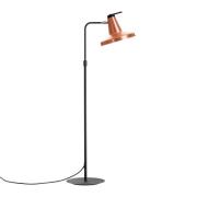 Vloerlamp Garçon, verstelbaar, koper/zwart