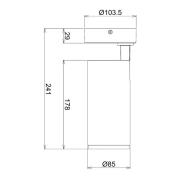 LED plafondspot Lucea, verstelbaar, 20 W wit