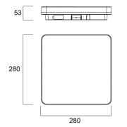 Sylvania Start Surface LED plafondlamp 28cm x 28cm