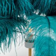KARE Feather Palm tafellamp met veren, groen