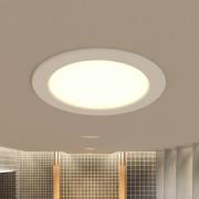 Prios LED inbouwlamp Rida, 3 stuks, wit, 23 cm, 25W, CCT, IP44