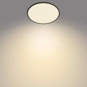 Philips SuperSlim plafondlamp 2.700K Ø42cm zwart