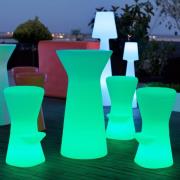 Newgarden Corfu LED barkruk met oplaadbare batterij op zonne+